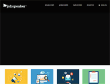 Tablet Screenshot of jobspeaker.com